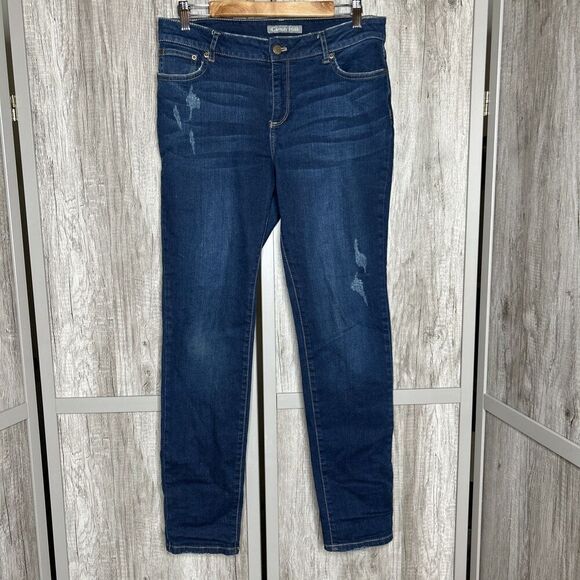 Garnet Hill Jeans Organic Cotton Straight Leg Slim Fit Size 29 - Picture 1 of 7